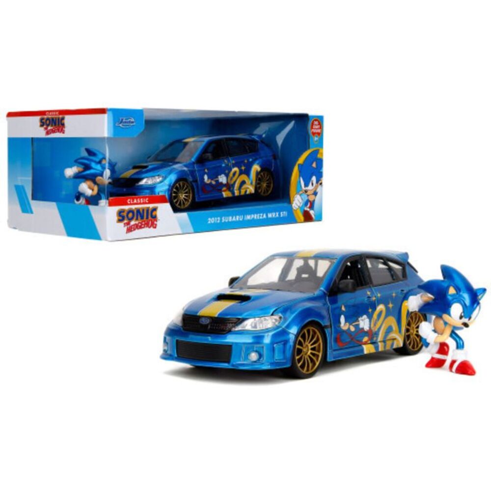 Jada Toys - 1:24 Sonic the Hedgehog - Hollywood Rides - '12 Subaru WRX STI with